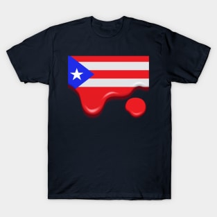 Drip Puerto Rico flag T-Shirt